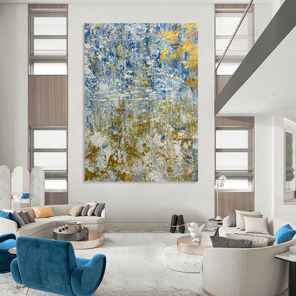 Vertical Hand - Painted Custom Abstract Creation for Living Room and Office DKH1681