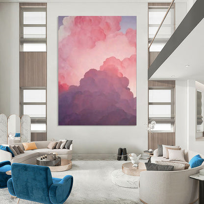 Sophisticated & Chic Hand-Painted Custom Abstract Painting for Office & Dining Room LargeART1981