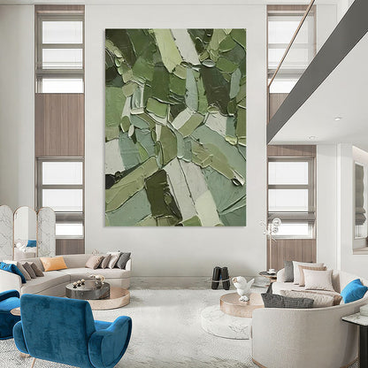 Immense Hand-Painted Abstract Wall Art for Dining Room & Living Room LargeART2296