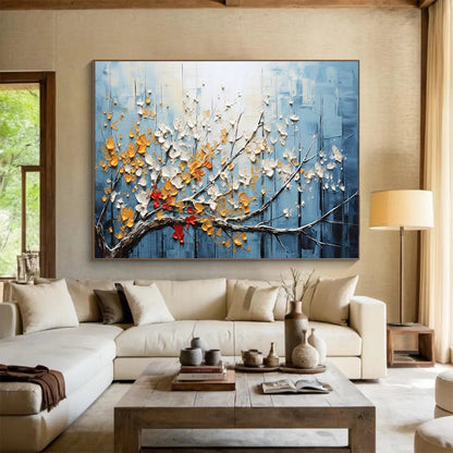 Textured Floral Abstract: A 3D Celebration of Spring DLZ160