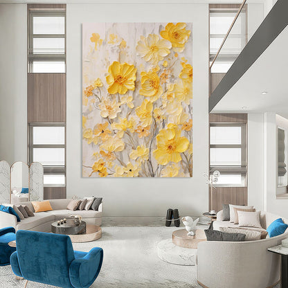 Handmade Large-Scale Abstract Paintings: Textured Beauty for Dining Room & Office DTP289