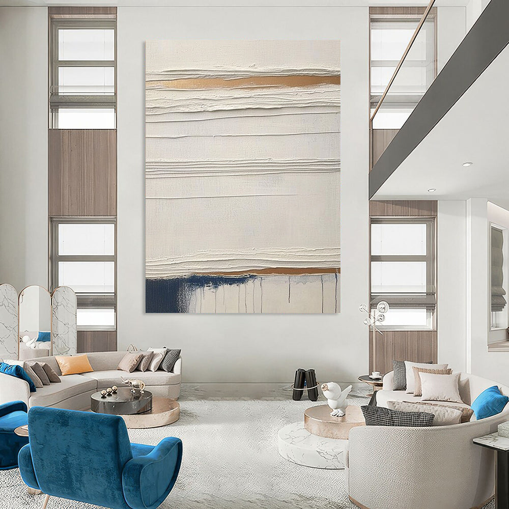 Contemporary hand-painted abstract art featuring vibrant colors and unique shapes perfect for modern spaces. DLZ1760