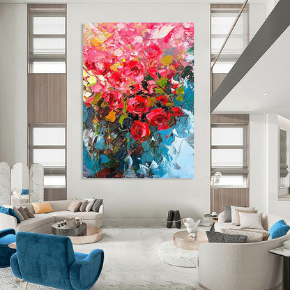 Large - Sized Refined Hand - Painted Textured Abstract on Canvas for Hotel & Dining Room DKH1432