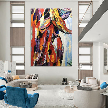 Luxurious Hand - Painted Textured Abstract Art for Hotel & Entryway DKH1272