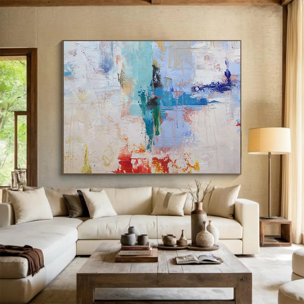 Geometric Abstract Wall Art for Office & Dining Room LargeART1739