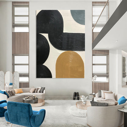 Gigantic Hand - Painted Textured Abstract Mural for Bar & Hotel DKH1178