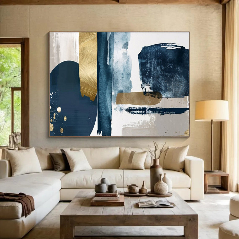 Vivid Giant Abstract Painting for Hallway & Bar LargeART1720