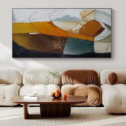 Oversized Custom Hand-Painted Abstract Art for Bedroom & Hotel Kids' Storytelling Rooms LargeART1457