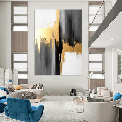Super - Sized - Scale Hand - Painted Custom Abstract Work for Hallway and Hotel DTP076