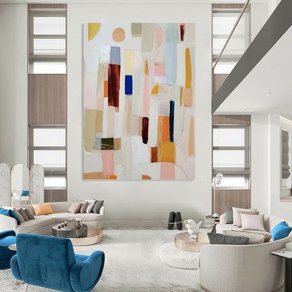 Captivating Custom - Rendered Textured Canvas Mural for Bar & Hotel Lobby DKH1113