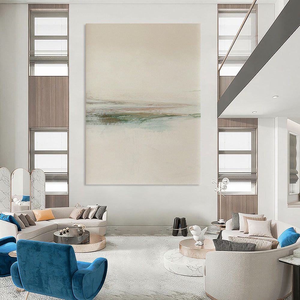 Hand-Painted Large-Scale Abstract Art: Textures for Living Room & Office DTP226