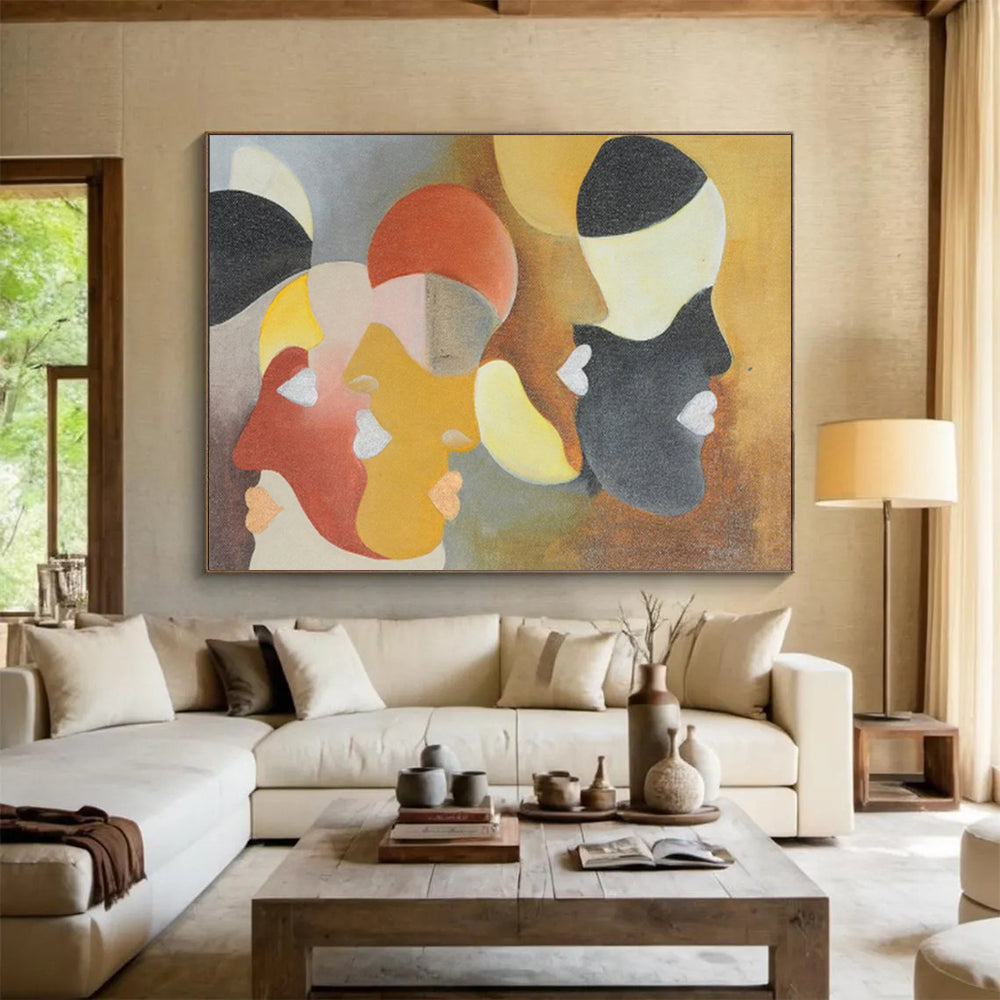 Oversized Personalized Abstract Painting for Office DKH003