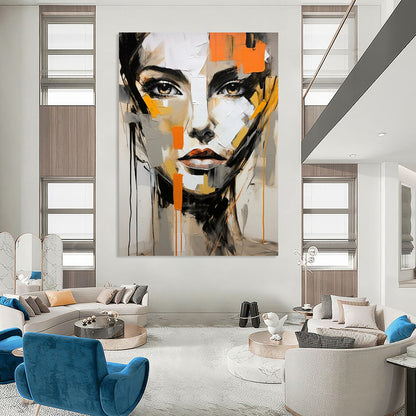 Monumental-Sized Hand-Painted Abstract Art for Bedroom & Meditation Room LargeART2215