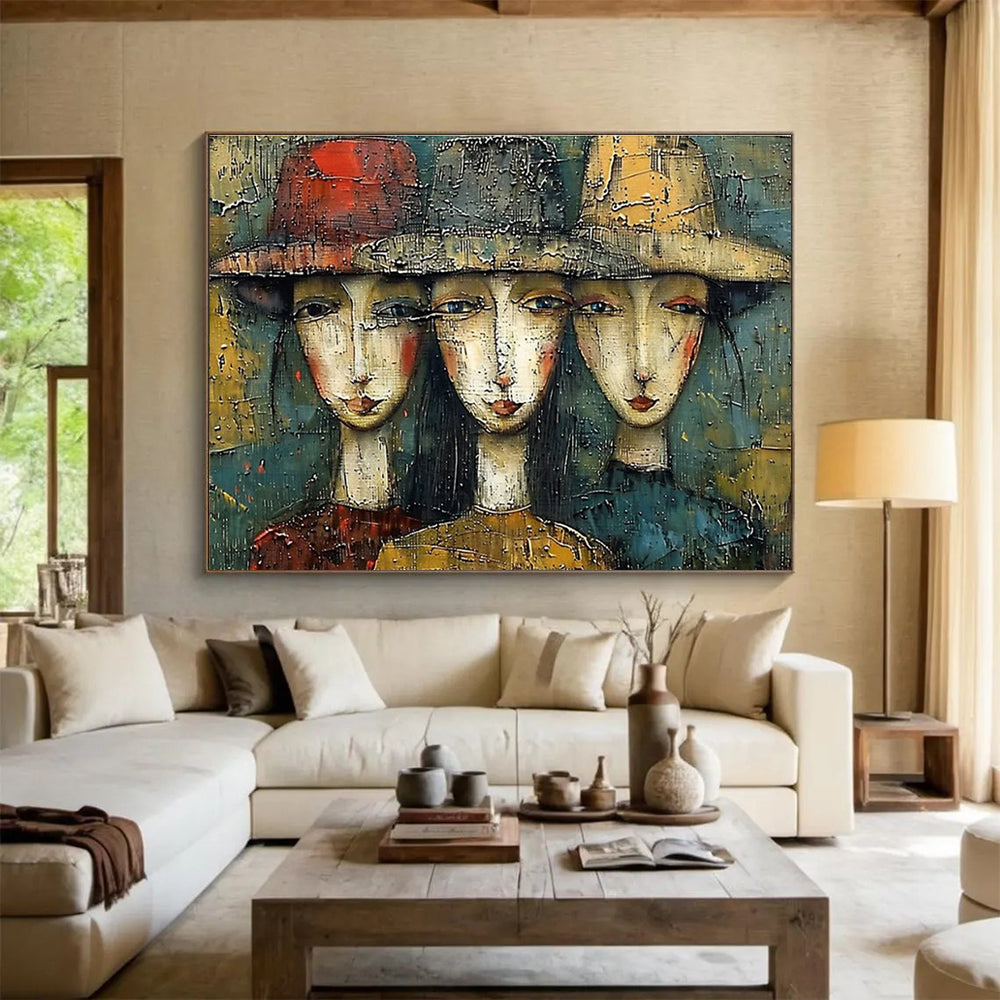 Handcrafted Textured Large Abstract Masterpiece for Artistic Spaces DKH763