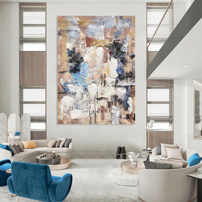 Quirky Hand - Painted Textured Abstract for Bedroom & Hallway DKH1303