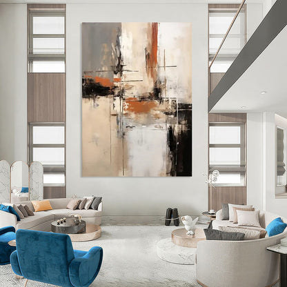 Liquid Silk: Oversized Textured Custom Abstract Canvas for Bedroom and Dining Room DTP112