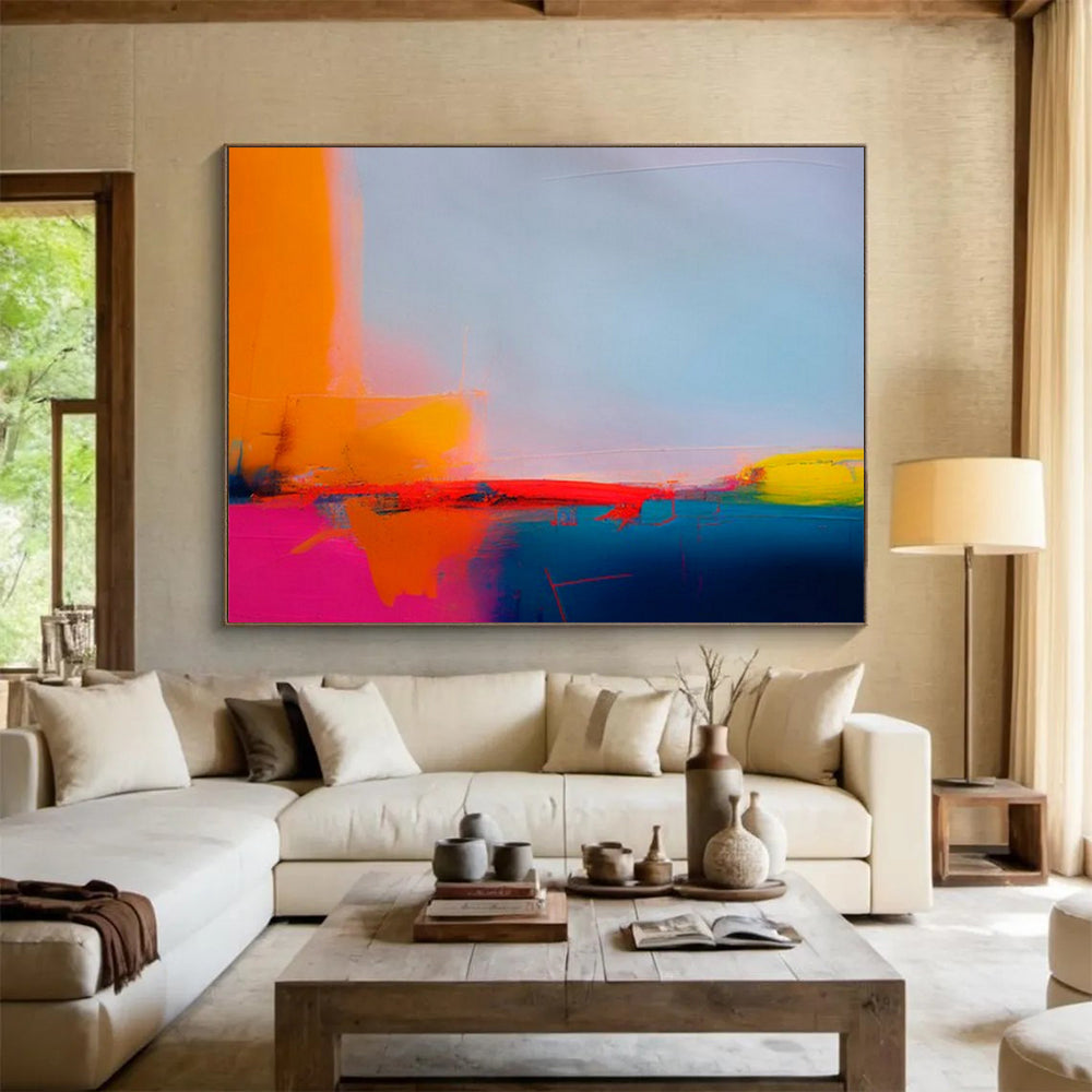 Striking Vast Abstract Painting for Hallway & Bar LargeART1684