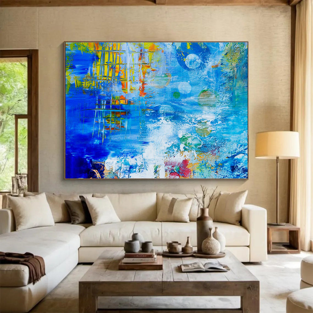 Gigantic Abstract Artwork for Living Room & Dining Room DKH439