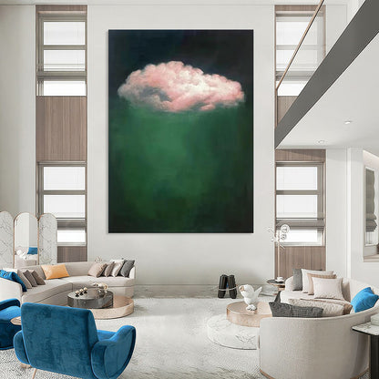 Modern & Geometric Hand-Painted Custom Abstract Painting for Office & Bar LargeART1984