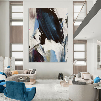 Big-Size Custom Hand-Painted Abstract Art: Textures for Every Room DTP186