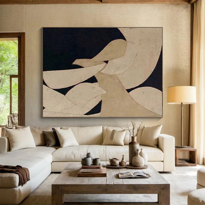 Minimalist Geometric Abstract - Modern Living Room or Office Art DLZ247