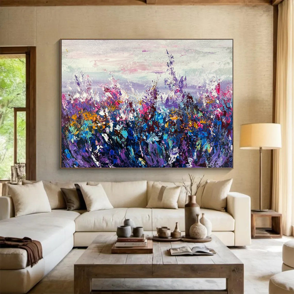 Giant Hand-Painted Abstract Canvases for Dining Room & Hotel Lobby LargeART1531