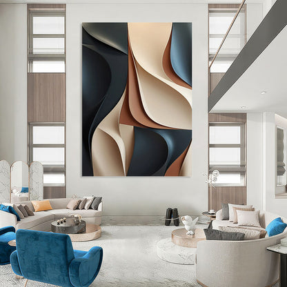 Enormous Custom - Textured Hand - Painted Abstract Artwork for Bar & Entryway DKH1023