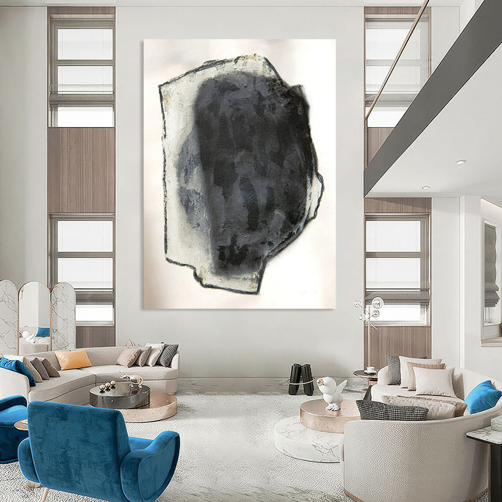 Gigantic-Sized Hand-Painted Abstract Wall Mural for Restaurant & Outdoor Patio LargeART2252