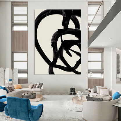Gigantic Hand-Painted Abstract Mural for Dining Room & Bar LargeART2317