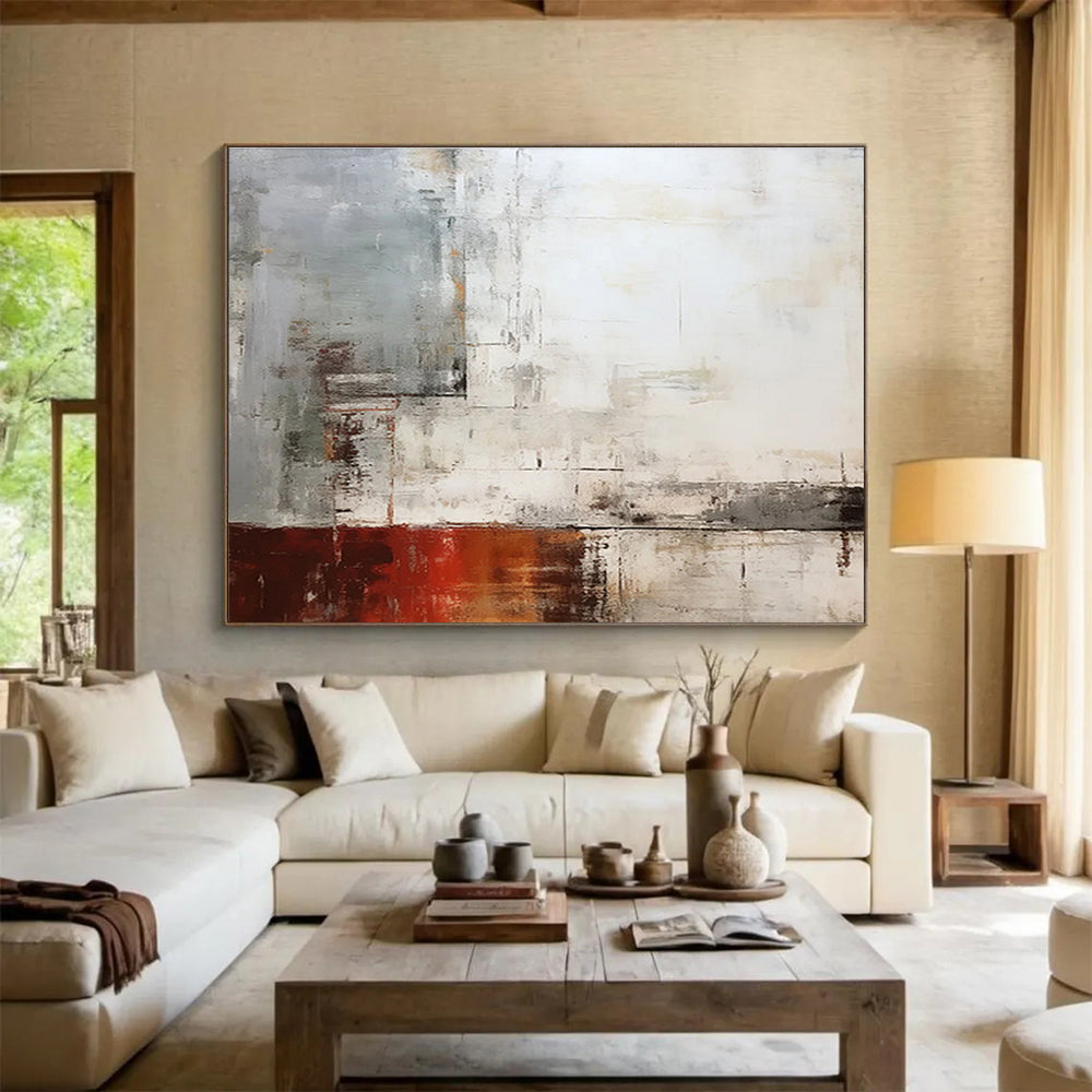 Tailored Giant Abstract Painting for Cultural Center DKH043