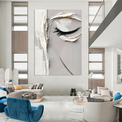 Contemporary large hand-painted abstract art featuring vibrant colors and dynamic shapes enhancing modern interiors with artistic flair. DLZ1769