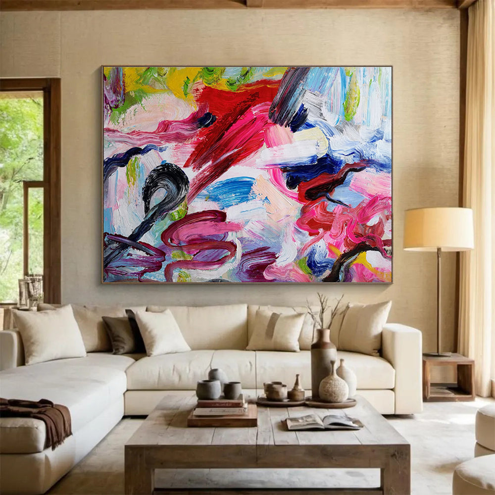 “Graceful Mystique” Colossal Abstract Wall Art for Bedroom & Hallway DKH297