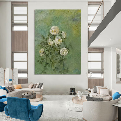 Elegant & Art Deco Hand-Painted Custom Abstract Painting for Living Room & Hotel LargeART1987