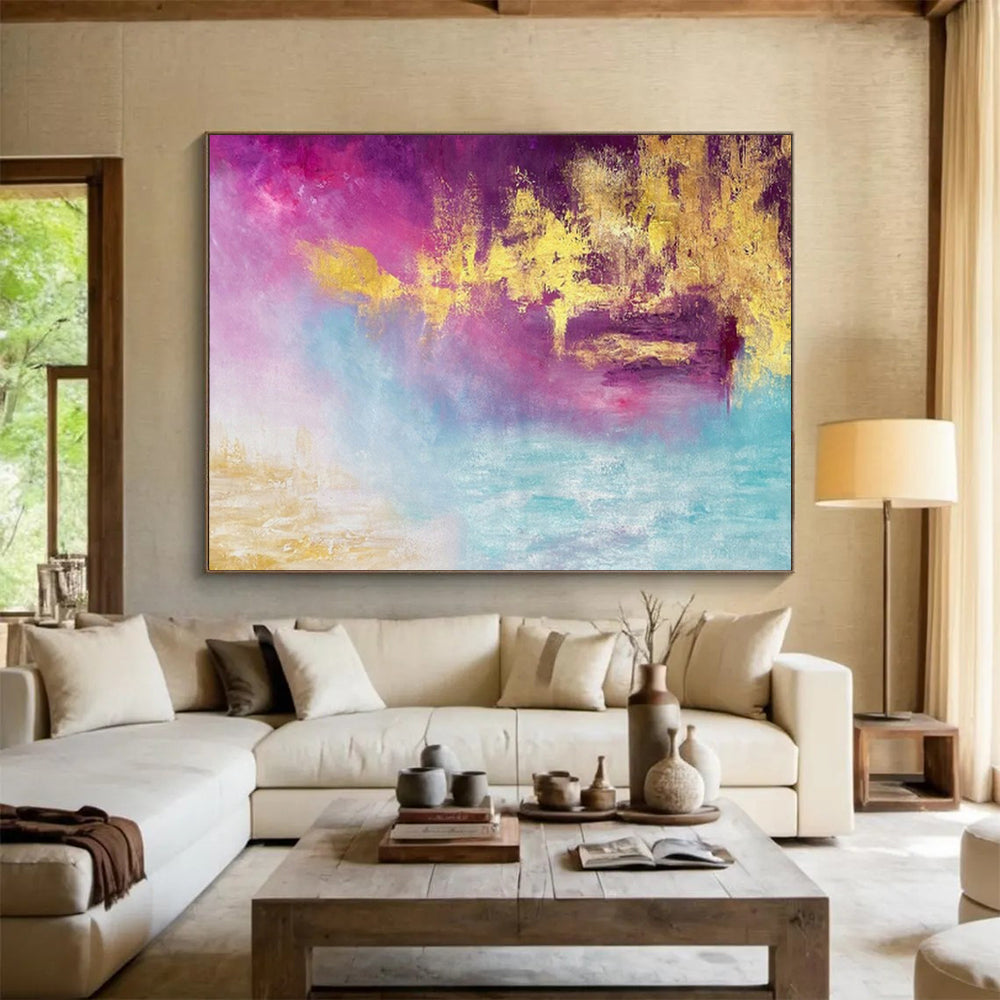 Big - Sized Custom Abstract Canvas for Waiting Room DKH015