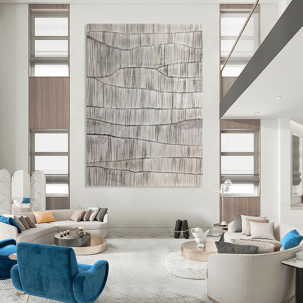 Gigantic Hand - Crafted Custom Textured Canvas Abstract for Hallway & Bar DKH1042