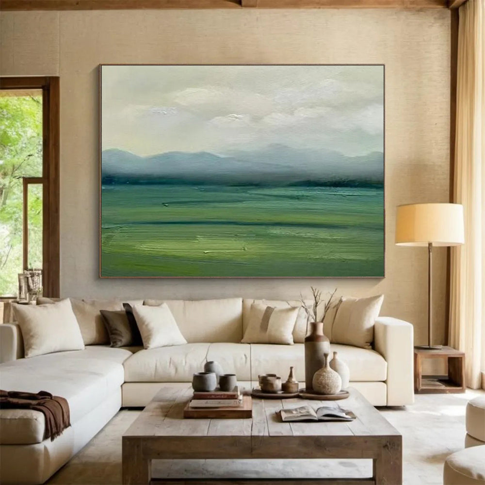 Hushed Large - Format Abstract Painting for Entryway & Bedroom LargeART1785