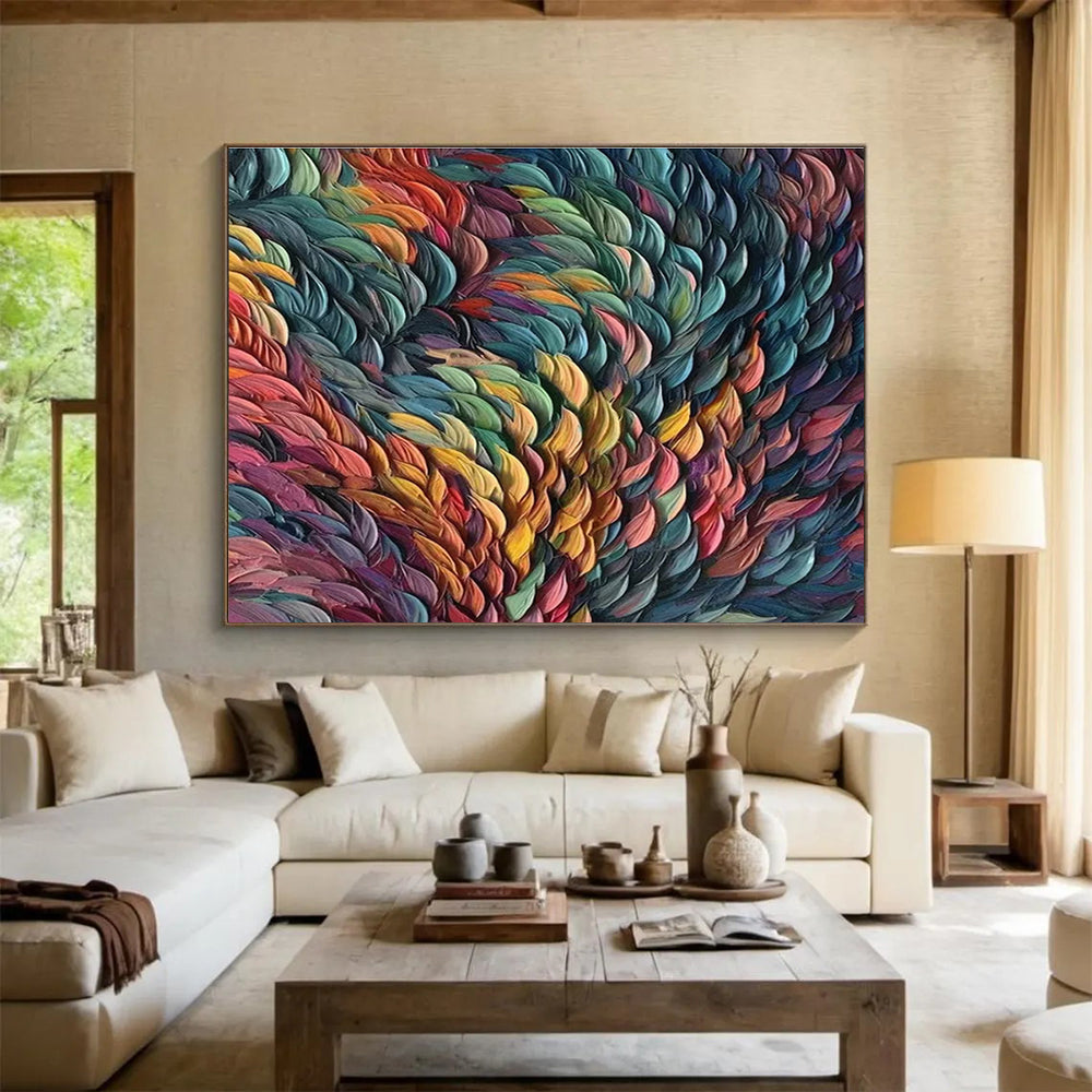 Distinguished Original Grand Textured Hand - Applied Abstract Canvas for Focal Statements DKH857