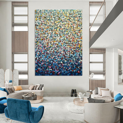 Large-Scale Hand-Painted Abstract Canvas for Hotel Lobby & Bedroom LargeART2344