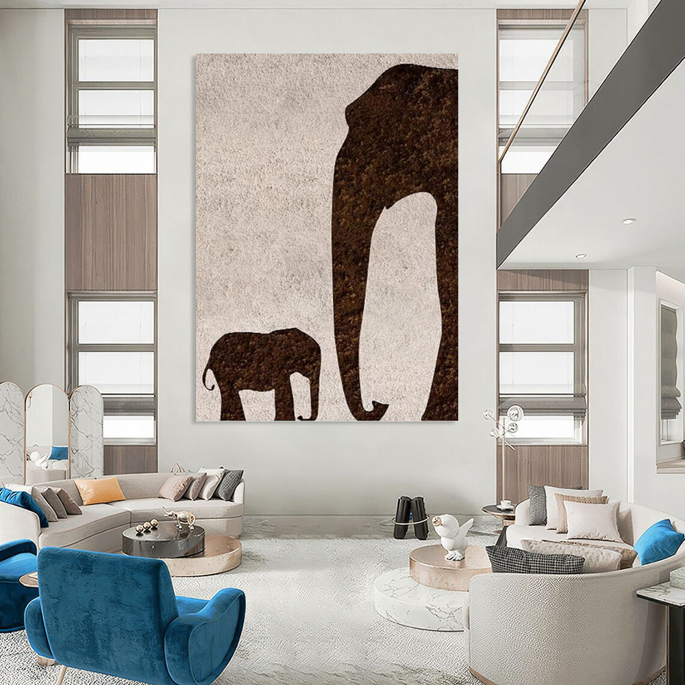 Majestic Hand - Painted Textured Abstract Art for Hotel & Entryway DKH1329