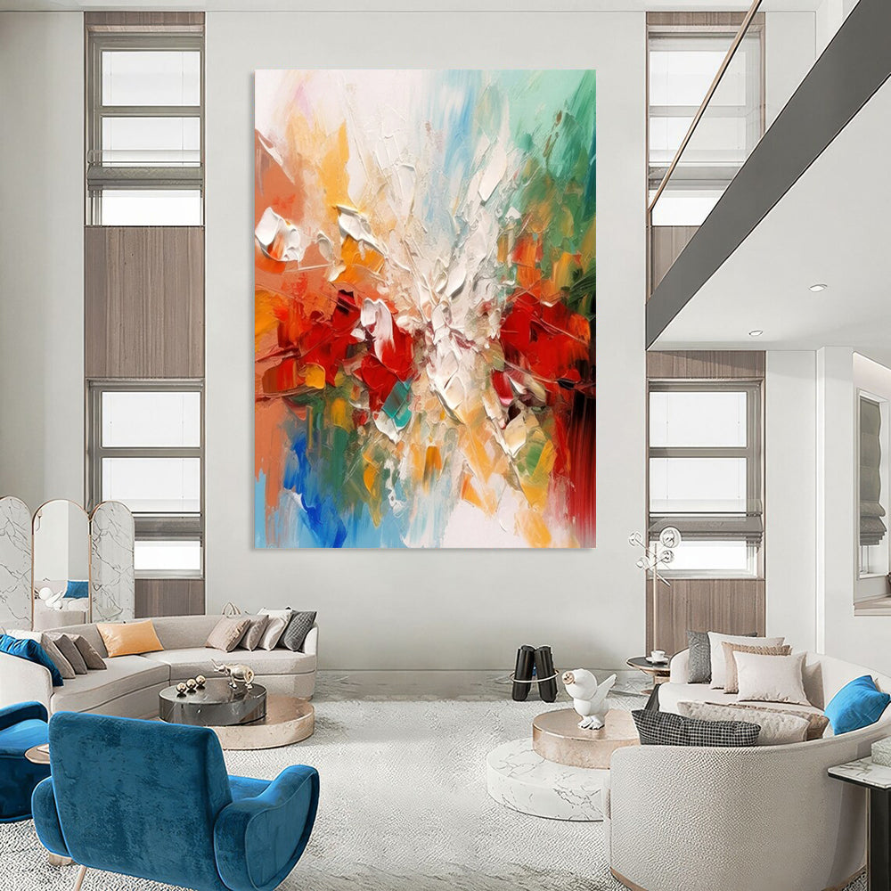 Titanic - Scale Hand - Painted Textured Custom Abstract Artwork for Bar and Entryway DTP079