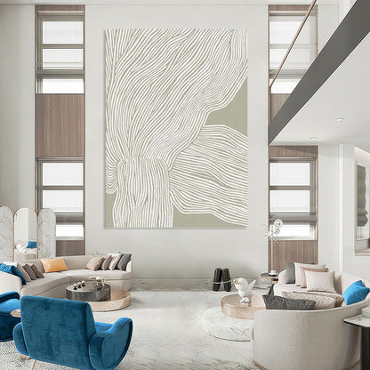 Designer - Crafted Hand - Painted Textured Canvas Abstract for Living Room & Office DKH1119