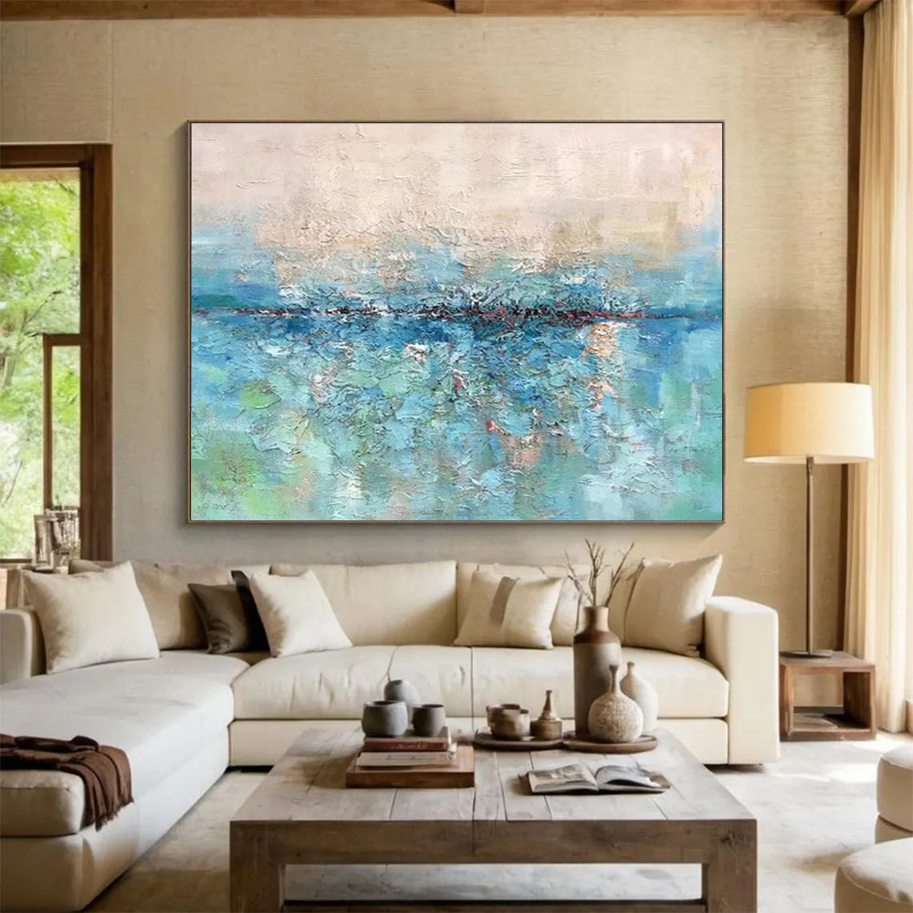 “Mystic Pulse” Massive Abstract Mural for Bar & Entryway DKH355