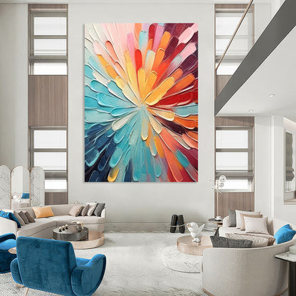 Large Custom Abstract Artworks: Textured Wonders for Bedroom & Entryway DTP288