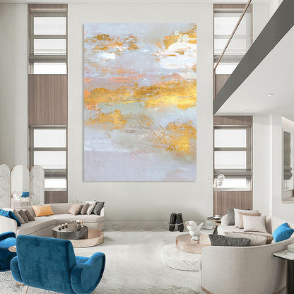 Custom Hand-Painted Abstract Paintings: Big Sizes, Stunning Textures DTP159