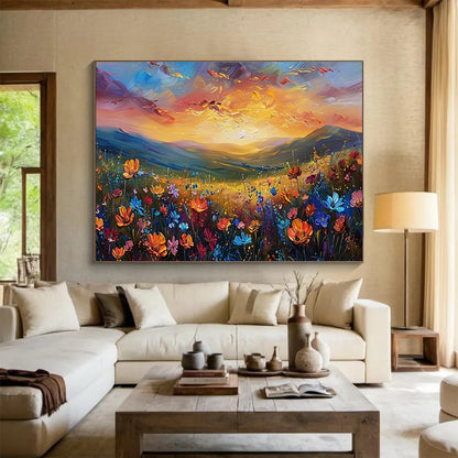 Accentuating Original Large - Sized Textured Hand - Painted Abstract Painting for Emphasized Spaces DKH837
