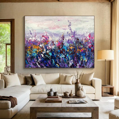 Plush Abstract Mural for Entryway & Hotel Lobby LargeART1777
