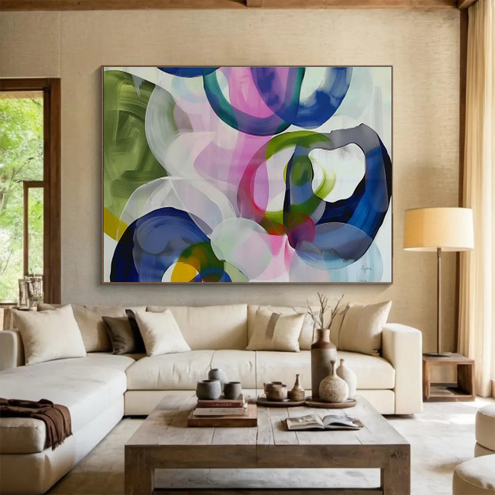 Enormous Abstract Wall Mural for Dining Room & Living Room DKH473