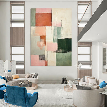 Huge Hand-Painted Abstract Canvases for Bedroom & Dining Room LargeART2299