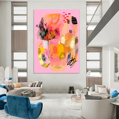 Earthy & Natural Hand-Painted Custom Abstract Painting for Dining Room & Entryway LargeART2009
