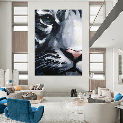 Extra - Large - Scale Hand - Painted Custom Abstract Painting (with Abundant Textures), Suitable for Office and Dining Room DKH1454